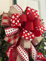 Happy Valentine's Day Bow - Emerald's Avenue