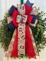 Hats & Fireworks Bow - Emerald's Avenue