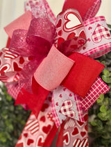 Lots of Hearts Valentine's Day Bow - Emerald's Avenue