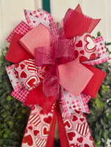 Lots of Hearts Valentine's Day Bow - Emerald's Avenue