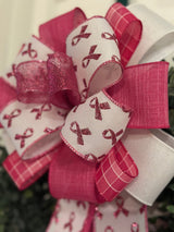 Pink Breast Cancer Awareness Bow - Emerald's Avenue