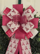 Pink Breast Cancer Awareness Bow - Emerald's Avenue