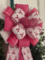 Pink Breast Cancer Awareness Bow - Emerald's Avenue