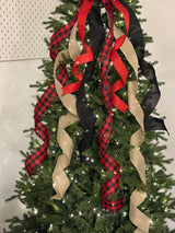 Red & Gold Tree Topper Bow - Emerald's Avenue