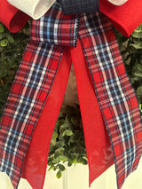 Red, White & Blue Patriotic Bow - Emerald's Avenue