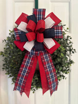Red, White & Blue Patriotic Bow - Emerald's Avenue