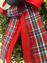 Red, White & Blue Patriotic Bow - Emerald's Avenue