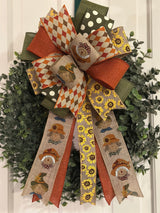 Scarecrows & Sunflowers Bow - Emerald's Avenue