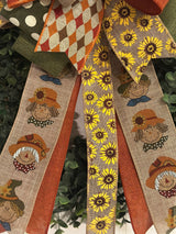 Scarecrows & Sunflowers Bow - Emerald's Avenue
