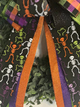 Skeletons Halloween Bow - Emerald's Avenue