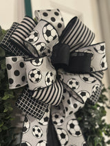 Soccer Sports Bow - Emerald's Avenue