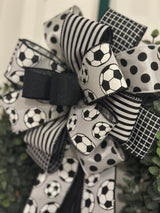 Soccer Sports Bow - Emerald's Avenue