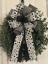 Soccer Sports Bow - Emerald's Avenue