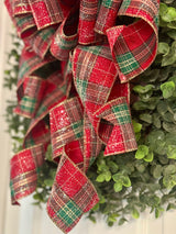 Traditional Plaid Christmas Bow - Emerald's Avenue