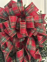 Traditional Plaid Christmas Bow - Emerald's Avenue