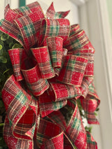 Traditional Plaid Christmas Bow - Emerald's Avenue