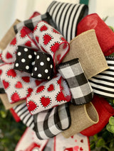 Vintage Trucks Valentine's Day Bow - Emerald's Avenue