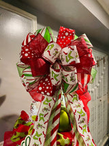 Monster Legs Christmas Tree Topper Bow