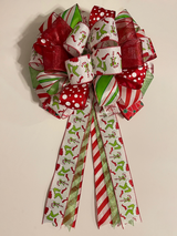 Monster Legs Christmas Tree Topper Bow
