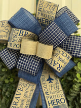 Blue Air Force Bow - Emerald's Avenue