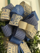 Blue Air Force Bow - Emerald's Avenue