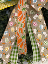 Bunnies, Carrots & Easter Eggs Bow - Emerald's Avenue