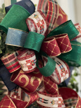 Burgundy Nutcracker Bow - Emerald's Avenue