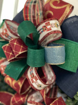 Burgundy Nutcracker Bow - Emerald's Avenue