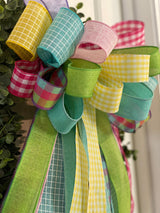 Easter Bow w/ Nine Ribbons - Emerald's Avenue
