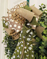 Farmhouse Cotton Themed Bow - Emerald's Avenue