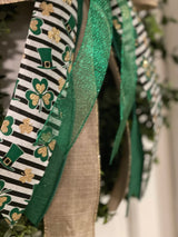 Farmhouse Style Shamrocks & Leprechaun Hats Bow - Emerald's Avenue