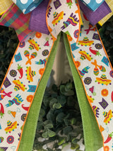 Fiesta Birthday Bow - Emerald's Avenue