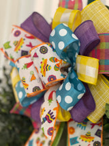 Fiesta Birthday Bow - Emerald's Avenue