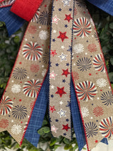 Fireworks & Stars Bow - Emerald's Avenue