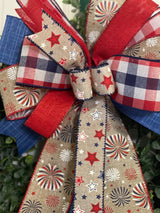 Fireworks & Stars Bow - Emerald's Avenue