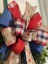 Fireworks & Stars Bow - Emerald's Avenue