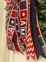 Formal Red, White & Blue Bow - Emerald's Avenue