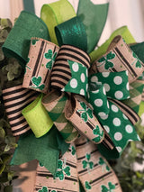 Fun Green St. Patty's Day Bow - Emerald's Avenue