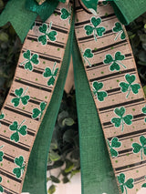 Fun Green St. Patty's Day Bow - Emerald's Avenue