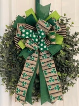 Fun Green St. Patty's Day Bow - Emerald's Avenue