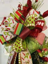 Green Grinch Inspired Bow - Emerald's Avenue