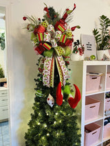 Green Grinch Inspired Bow - Emerald's Avenue