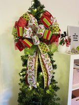 Green Grinch Inspired Bow - Emerald's Avenue