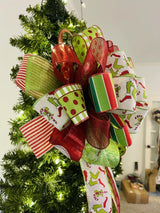 Green Grinch Inspired Bow - Emerald's Avenue