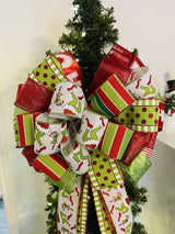 Green Grinch Inspired Bow - Emerald's Avenue