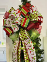 Green Grinch Inspired Bow - Emerald's Avenue