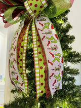 Green Grinch Inspired Bow - Emerald's Avenue