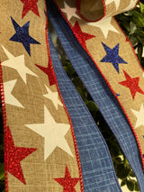 Large Stars, Stripes & Fireworks Bow - Emerald's Avenue