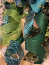 Peacock Christmas Bow - Emerald's Avenue