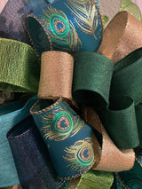 Peacock Christmas Bow - Emerald's Avenue